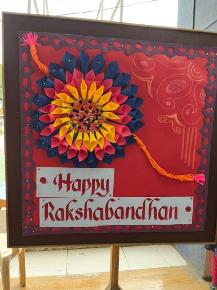 Rakshabandhan celebration board decoration ideas | School board decoration,  School decorations, School door decorations