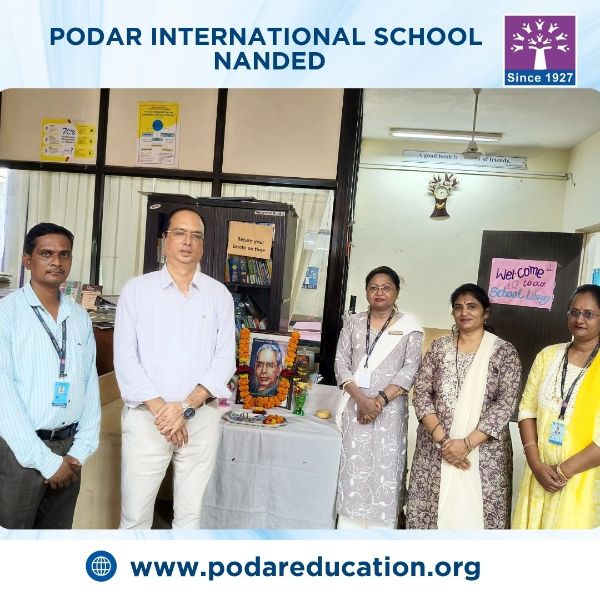 Birth Anniversary Dr. S.R. Ranganathan 2025-2026 at Podar school Purna Road, Nanded - image 3