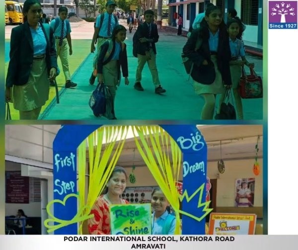 1st day at school 2026-2027 at Podar school Kathora Road, Amravati - image 1