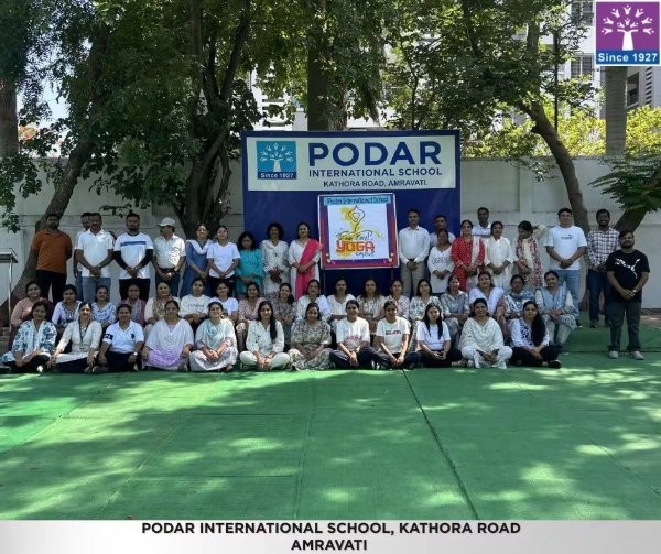 International Yoga Day Celebration - 2026 at Podar school Kathora Road, Amravati - image 11