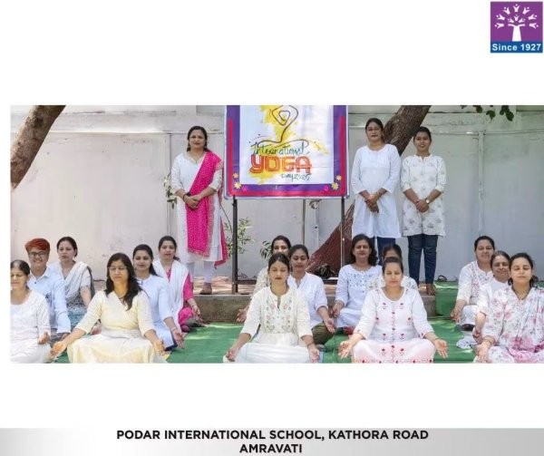 International Yoga Day Celebration - 2026 at Podar school Kathora Road, Amravati - image 1