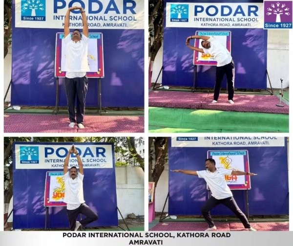 International Yoga Day Celebration - 2026 at Podar school Kathora Road, Amravati - image 4