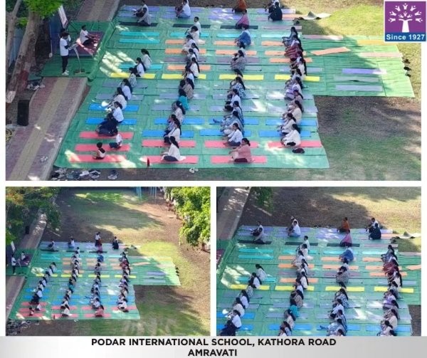 International Yoga Day Celebration - 2026 at Podar school Kathora Road, Amravati - image 2