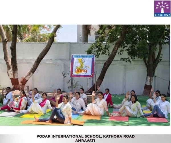 International Yoga Day Celebration - 2026 at Podar school Kathora Road, Amravati - image 5