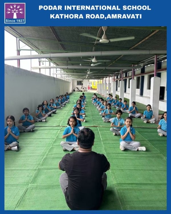 International Yoga Day Celebration - 2026 at Podar school Kathora Road, Amravati - image 7