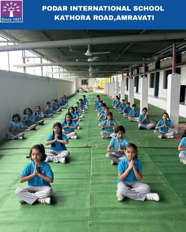 International Yoga Day Celebration - 2026 at Podar school Kathora Road, Amravati - image 6