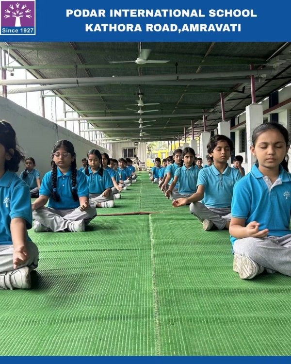 International Yoga Day Celebration - 2026 at Podar school Kathora Road, Amravati - image 9