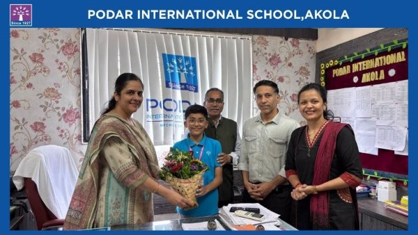 Felicitation of Podarite 'Mast. Rishaan Kela' - 2026 at Podar school Akola - image 2