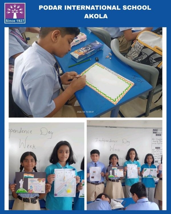Independence Week 'Patriotic Activities' - 2026 at Podar school Akola - image 5