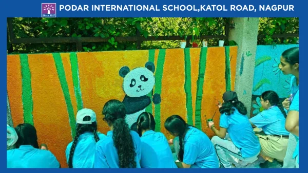Wall Painting Activity 'Beautifying Public Places' - 2026 at Podar school Katol Road, Nagpur - image 2