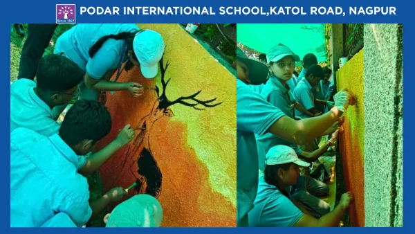 Wall Painting Activity 'Beautifying Public Places' - 2026 at Podar school Katol Road, Nagpur - image 4