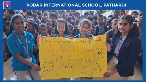 Podar Volunteer Program 'Clothes Donation Drive' - 2026 at Podar school Pathardi, Nashik - image 4