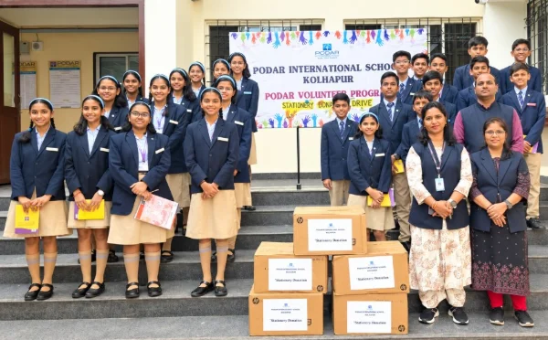Podar Volunteer Program 'Stationery Donation Drive' - 2026 at Podar school Kolhapur - image 3