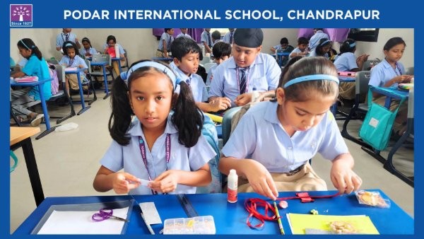 Rakhi Making Activity - 2026 at Podar school Chandrapur - image 5