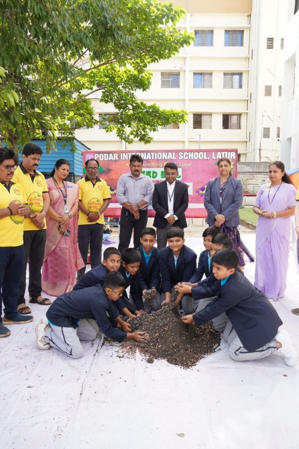 Seed Ball making Activity - 2026 at Podar school Khadgaon Ring Road, Latur - image 7