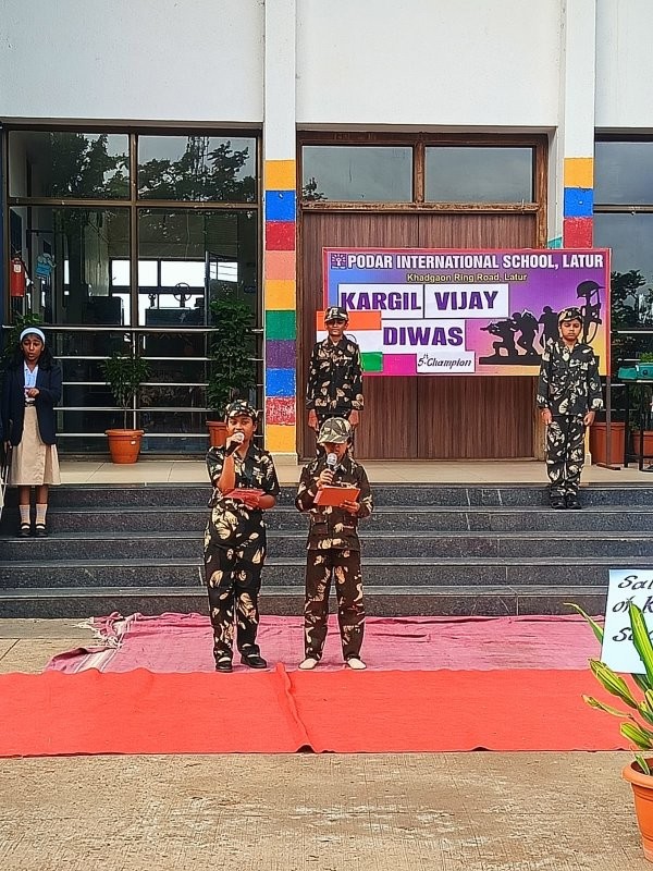 Kargil Vijay Diwas Celebration - 2026 at Podar school Khadgaon Ring Road, Latur - image 5