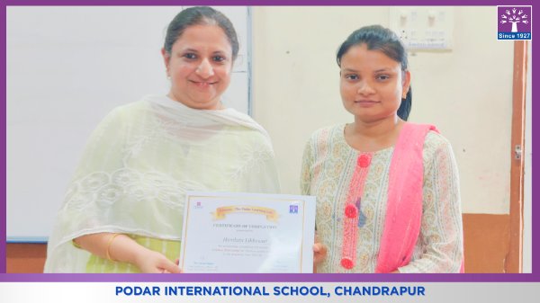 Felicitation of Teachers - 2026 at Podar school Chandrapur - image 1