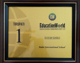 Education World Certificate to PIS Tirupati 2021-2022