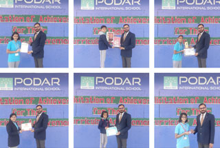 Felicitation of winners at PIS Chandrapur - 2022