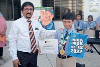 Podar International School student Daivik Desai of Grade IV participated in India
