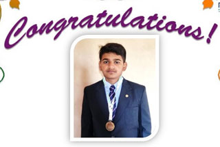Achievement of Mst. Dhruv Patil in 50m Prone 0.22 Rifle Shooting Championship - 2022