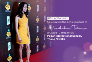 Vanshika Taparia Rising Star of Podar International School, Thane CBSE.