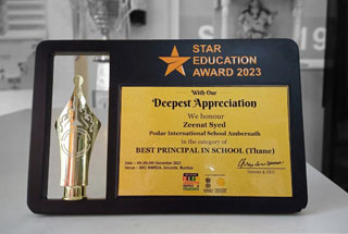 Best Principal in school (Thane) in the Star Education Awards 2023