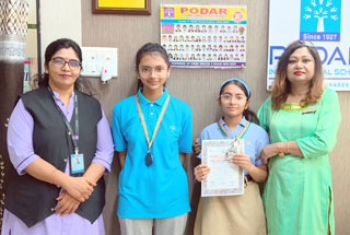 Felicitation of students for achievement in Dr. Homi Bhabha Balvaidnyanik Science talent competition - 2024