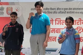 Master Saish Bhise Shines with Gold at the Pune District Level School Shooting Competition 2025–26