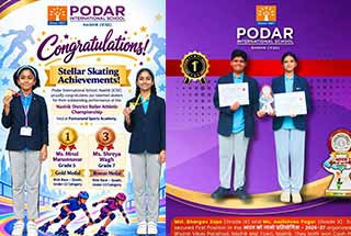 Celebrating Students Achievements at Podar International School Nashik ICSE - 2026