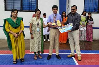 Podar International School Karad, student Mast. Vyom Patki shines in Swimming Championship - 2026