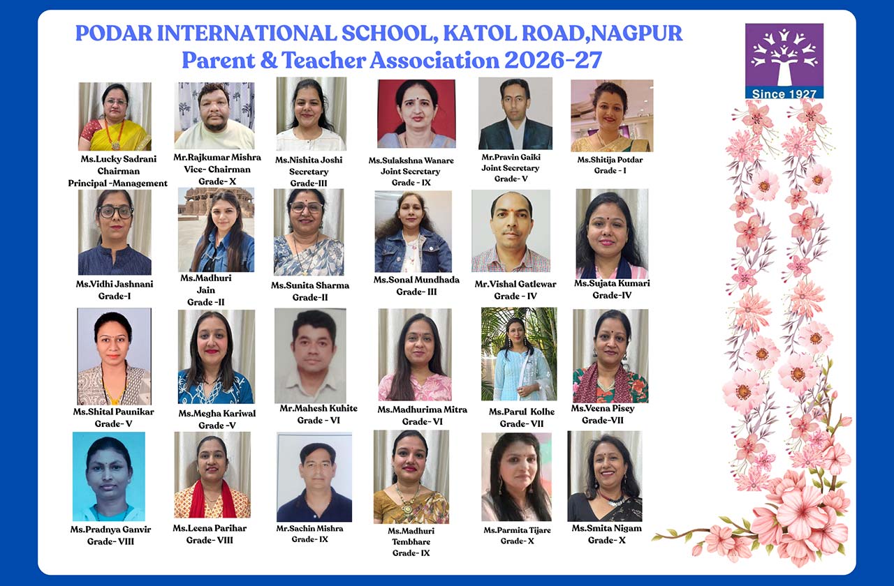 pta members at podar school katol road nagpur