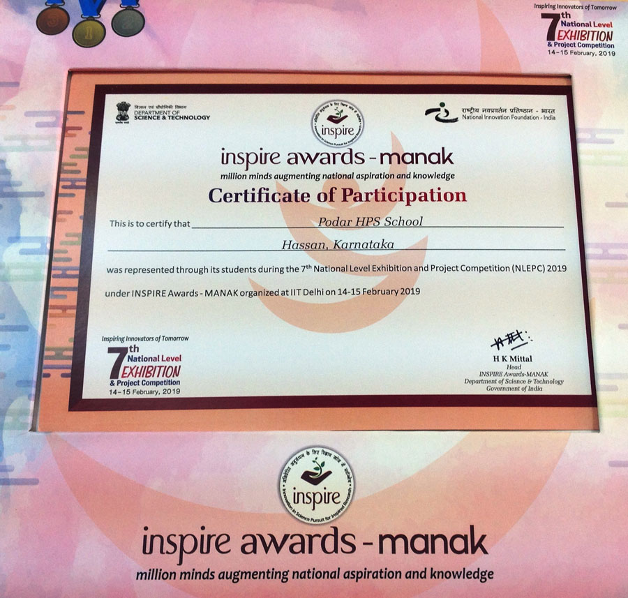 Inspire Awards 2019 Podar News